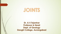 Joints - Deogiri College