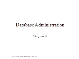 Database Administration