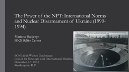 The Power of the NPT - Nuclear Network