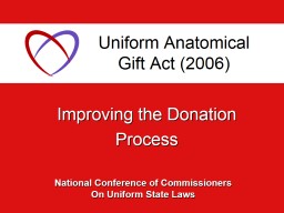 PowerPoint Presentation on UAGA prepared by the National ...