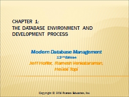 The Database Environment - CSUN