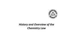 CHEMISTRY LAW