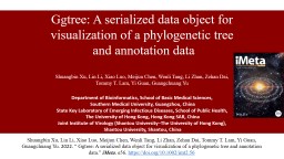 Ggtree: A serialized data object for tree - iMeta Science