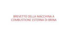 MACCHINA TERMOMECCANICA - MOTORI TERMICI HT Srls