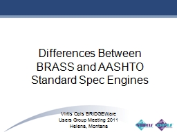 Technical Update - AASHTOWare Bridge Design & Rating