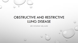 Obstructive and restrictive Lung Disease