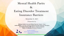 Mental Health Parity & Eating Disorder Treatment Insurance Barriers