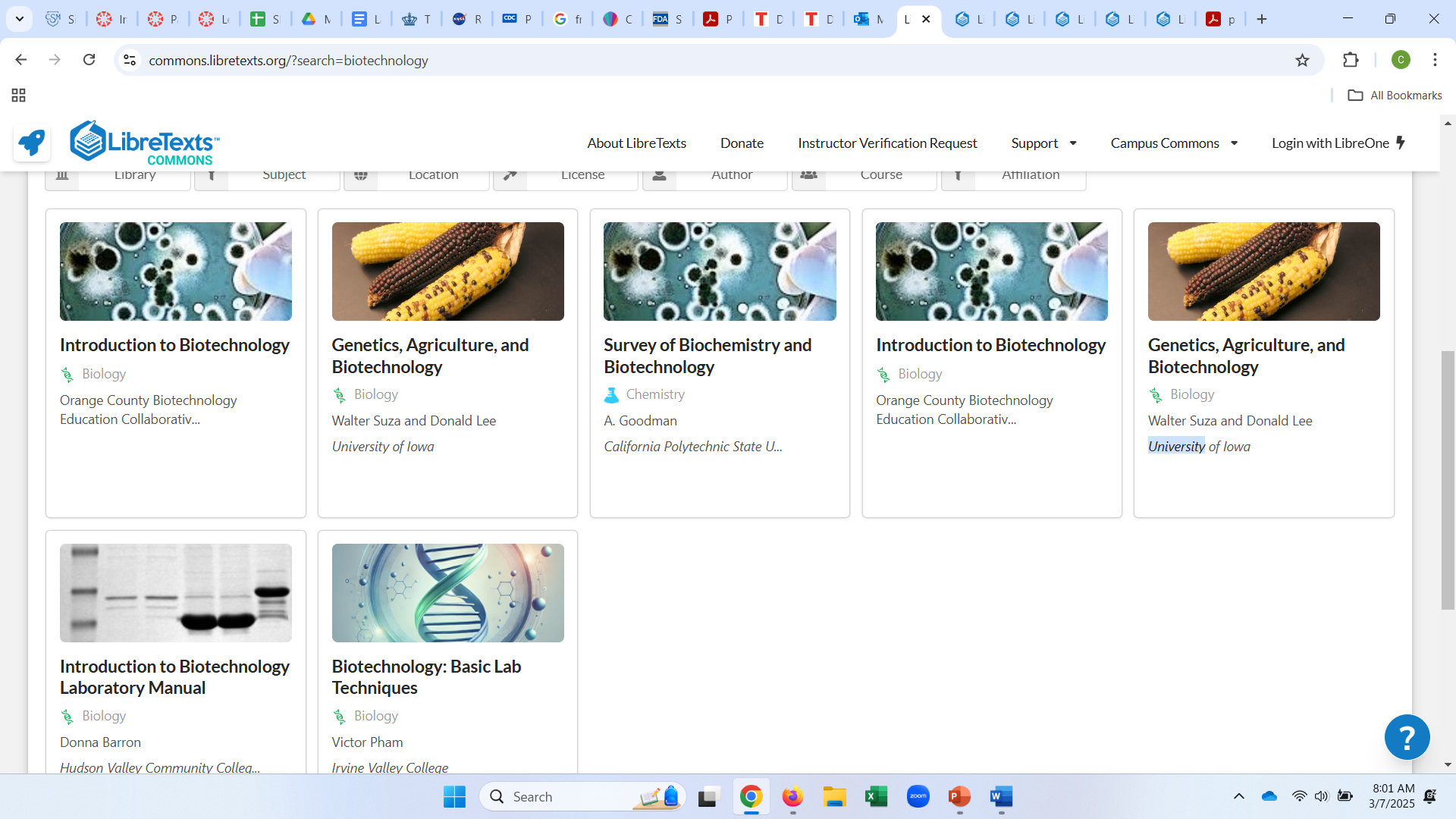 Biotechnology OER “all I need is you … ” - ASCCC OERI