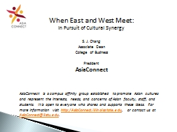 PowerPoint Presentation - AsiaConnect