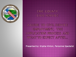 Erie County Civil service A guide to Civil Service Employment, the ...