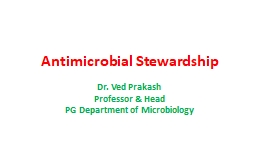 Antimicrobial Stewardship