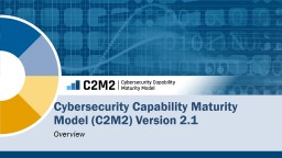 C2M2 V2.1 Self-Evaluation Workshop Kickoff