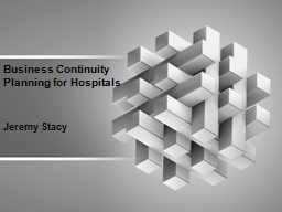 Business Continuity Planning