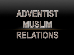 Our identity - Center for Adventist-Muslim Relations