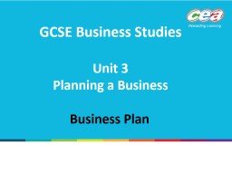 Unit 3 Business Plan pptx - CCEA