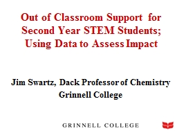 Out of Classroom Support for Second Year STEM Students