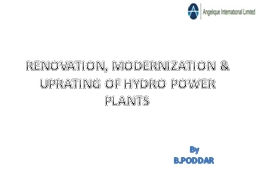 AN OVERVIEW OF RENOVATION & MODERNIZATION OF HYDRO ...