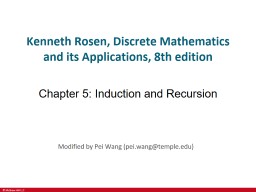 Chapter 5: Induction and recursion - Temple CIS