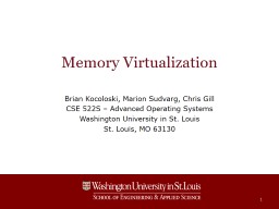 Memory Virtualization