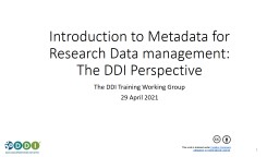 PowerPoint Presentation - codata