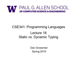 Programming Languages & Software Engineering