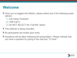 Powerpoint Slides - Clinical Trials Transformation Initiative