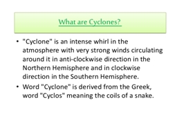 Tropical Cyclones - DAV University