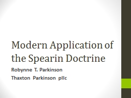 Modern Application of the Spearin Doctrine
