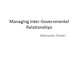 Intergovernmental relationship