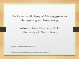 Recognizing and Responding to Microaggressions