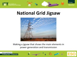 national grid presentation - IET Education