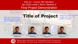 Sessional Course Project Presentation Template (pptx)