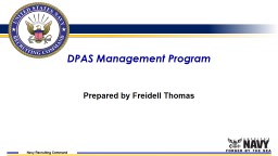 PowerPoint Presentation - Navy Recruiting Command eToolbox
