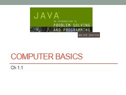 Chapter 1 Introduction to Computers and Java