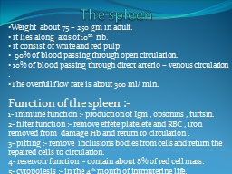 The spleen