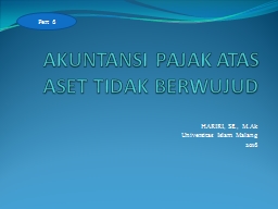 AKUNTANSI PAJAK ATAS ASET TIDAK BERWUJUD