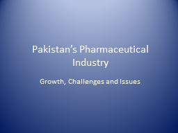 Pakistan's Pharmaceutical Industry