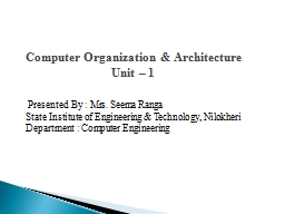 Computer Organization and Architecture.