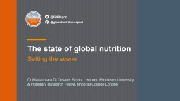PowerPoint Presentation - Global Nutrition Report