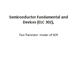 Semiconductor Fundamental and Devices (ELC 302), - Gyan Sanchay