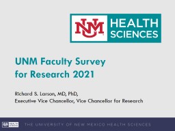 View survey - UNM Health Sciences Center