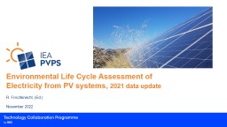 Slide Summary - IEA-PVPS