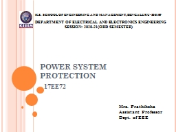 POWER SYSTEM PROTECTION - KSSEM