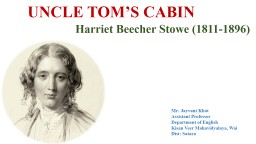 UNCLE TOM'S CABIN - Kisan Veer Mahavidyalaya, Wai