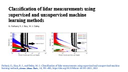 PowerPoint Presentation - TMF | Lidar Group