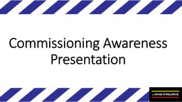Commissioning - HSEMS