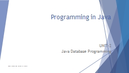 Advanced Java Programming - LPU GUIDE