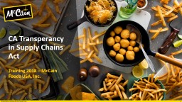 PowerPoint Presentation - McCain Foodservice