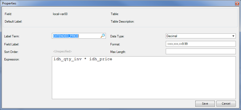 QAD .NET UI Browses