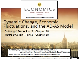 Dynamic Change, Economic Fluctuations, and the AD-AS Model ...